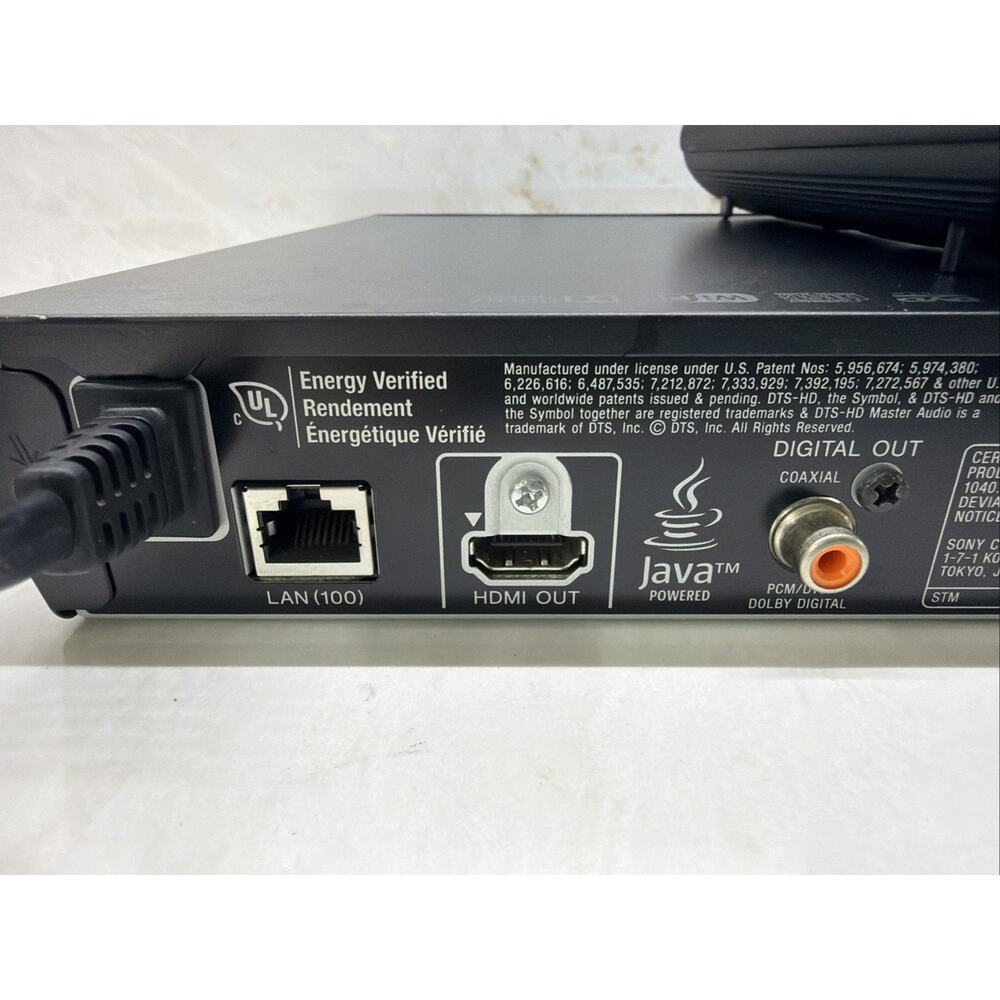 Sony BDP-S3100 Blu-Ray Player Wi-Fi Streaming w/ Remote Tested - Picture 6 of 7